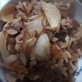 豚丼の具　玉ねぎと白滝でかさ増し